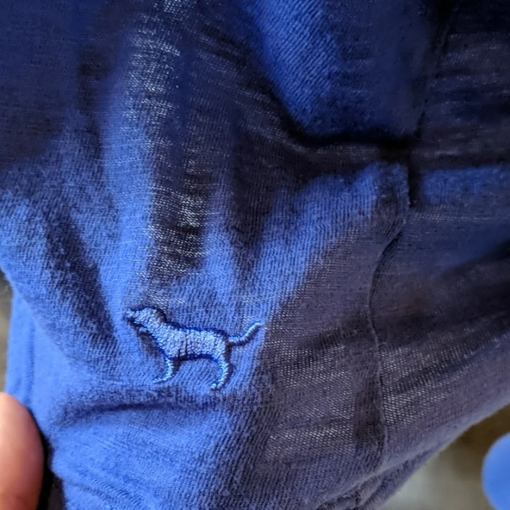 VS PINK || Long Sleeve Blue Shirt w/ Pocket